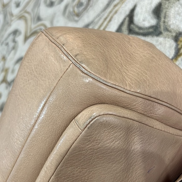💕 coach beige leather large satchel shoulder bag 💕 - Picture 11 of 16